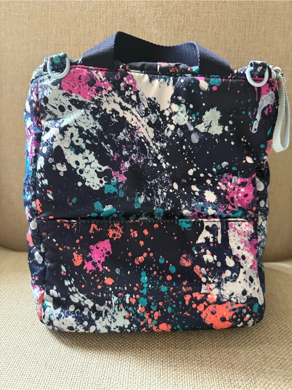 Ivivva Navy Splatter Print Backpack and Lunch Bag Set